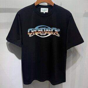 Casablanca Chrome Graphic Black T-Shirt